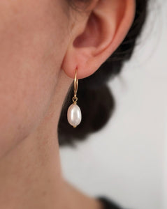 Anneaux avec grosses perles pendantes (échantillon) - Peasejewelry