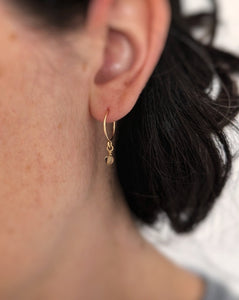 Anneaux d'oreilles avec Citrine - Peasejewelry
