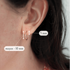 Anneaux d'oreilles lisses (imparfaits) - Peasejewelry