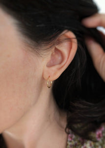 Anneaux d'oreilles torsadés (imparfaits) - Peasejewelry