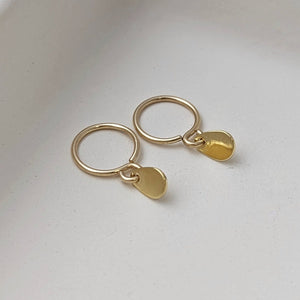 Anneaux pendentif mini-gouttes (imparfaits) - Peasejewelry