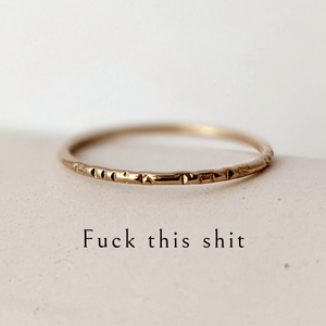 Bague F*CK THIS SH*T - Peasejewelry