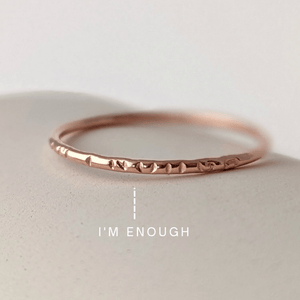 Bague I'M ENOUGH - Peasejewelry