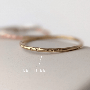 Bague LET IT BE - Peasejewelry