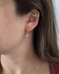Boucles d'oreilles de pierres en grappe - Peasejewelry