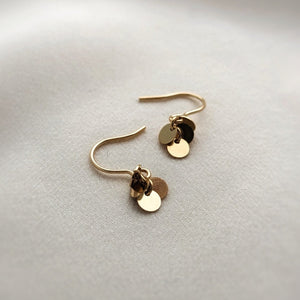 Boucles d'oreilles grappe avec minis disques - Peasejewelry