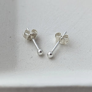 Boucles minis points argent - Peasejewelry
