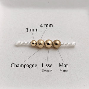 Bracelet familial à billes - Peasejewelry
