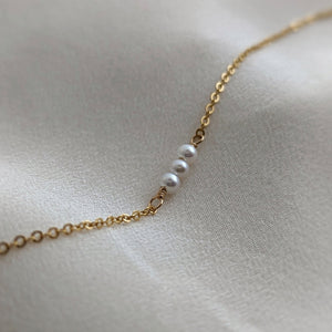 Collier trio de perles - Peasejewelry